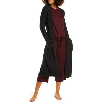 Groceries Apparel Olivia Duster Cardigan, Black
