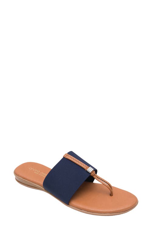 André Assous Nice Featherweights Slide Sandal Navy at Nordstrom,