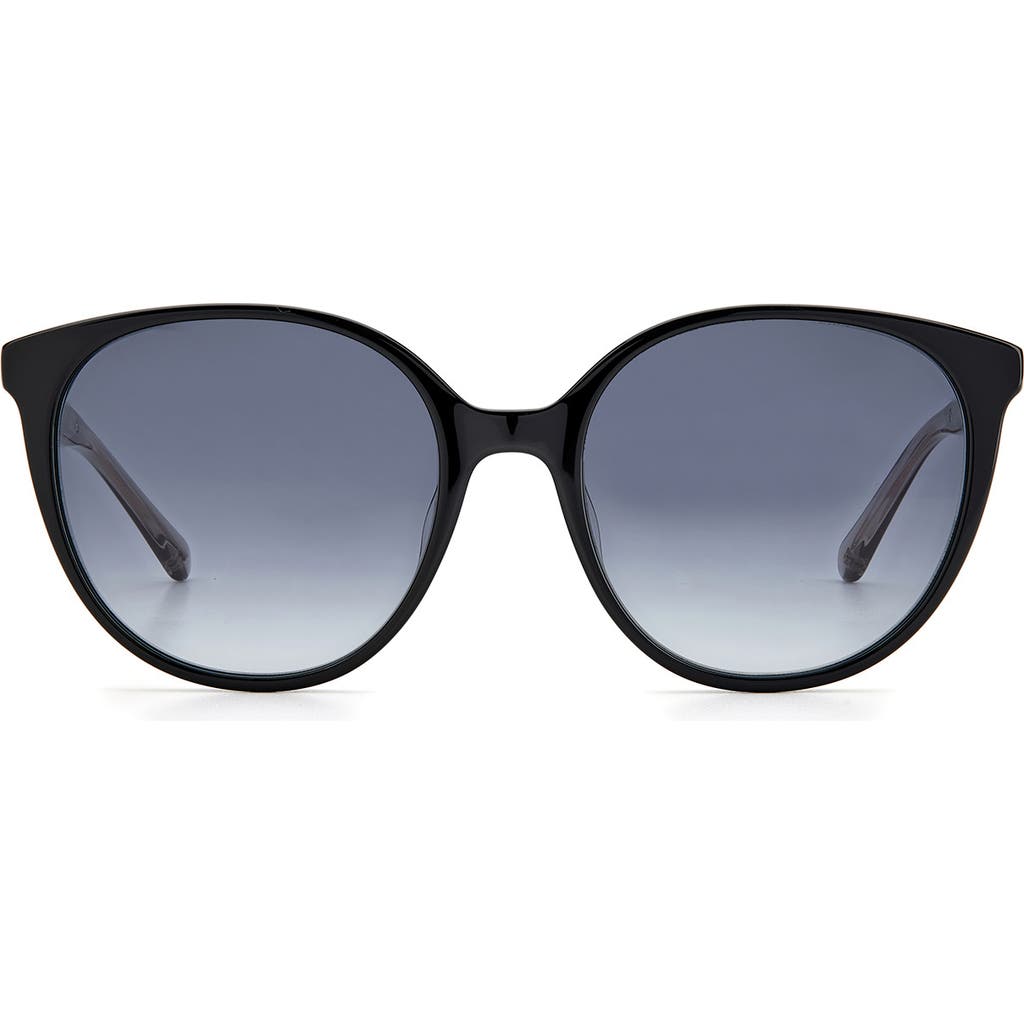 Kate Spade New York Kimberlyn 56mm Gradient Cat Eye Sunglasses In Black