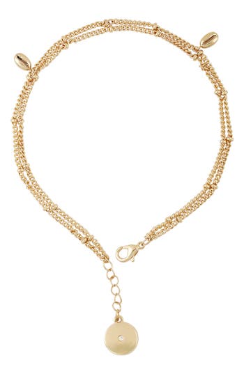 Vince Camuto Shell Anklet In Gold