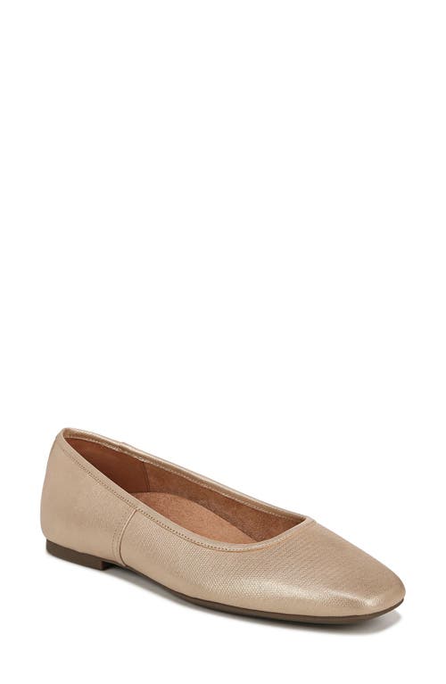 Vionic Orinda Square Toe Flat Gold at Nordstrom,