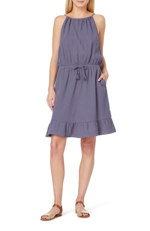 C & C California Kaelyn Gauze Dress in Grisaille