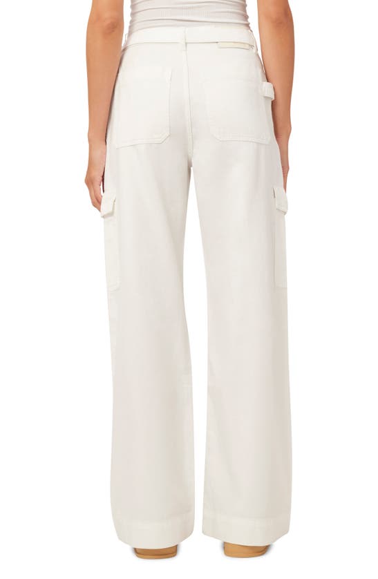 Shop Dl1961 Zoie High Waist Relaxed Wide Leg Jeans In White  Cargo
