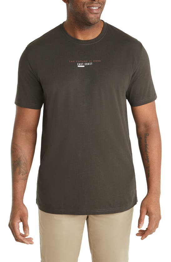 Shop Johnny Bigg East Coast Crewneck Cotton T-shirt In Army
