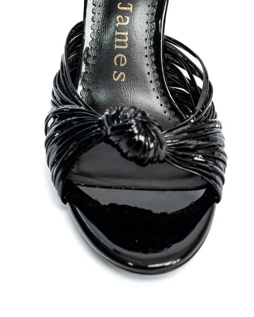 Allegra James Marly Knot Sandal In Black