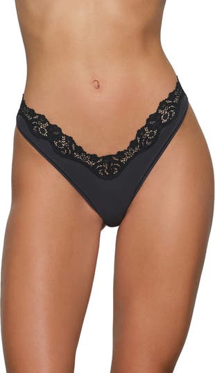 Track Fits Everybody Corded Lace String Thong - Cherry Blossom - 3X at