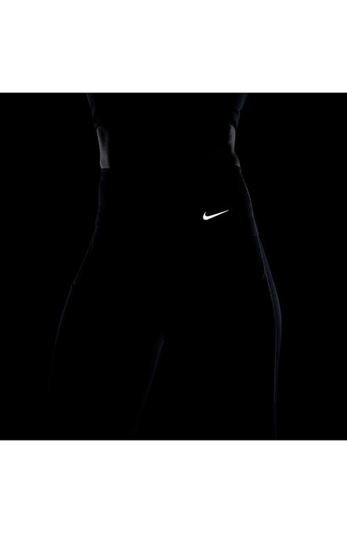 Shop Nike Dri-fit Go Firm Support High Waist Crop Leggings In Black/black