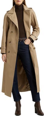 GUCCI Belted pleated cotton-gabardine trench coat