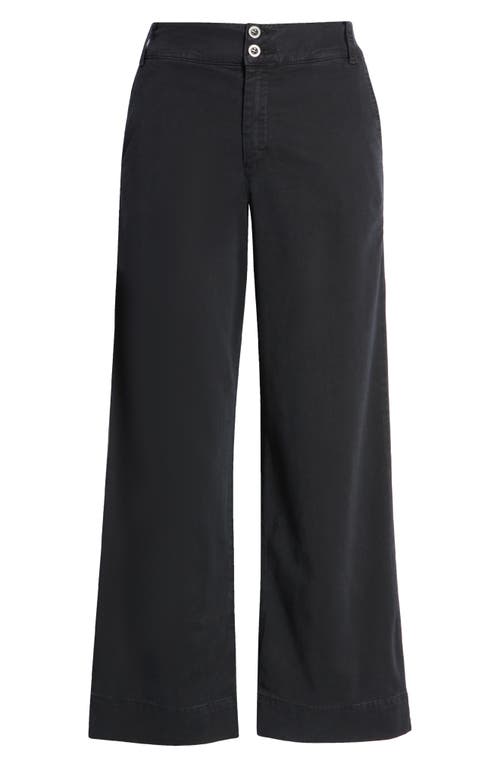 Shop Bella Dahl Saige Wide Leg Crop Pants In Black