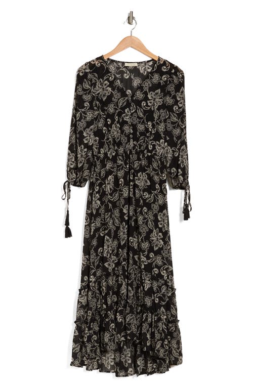 LOVESTITCH LOVESTITCH FLORAL HIGH-LOW DRESS