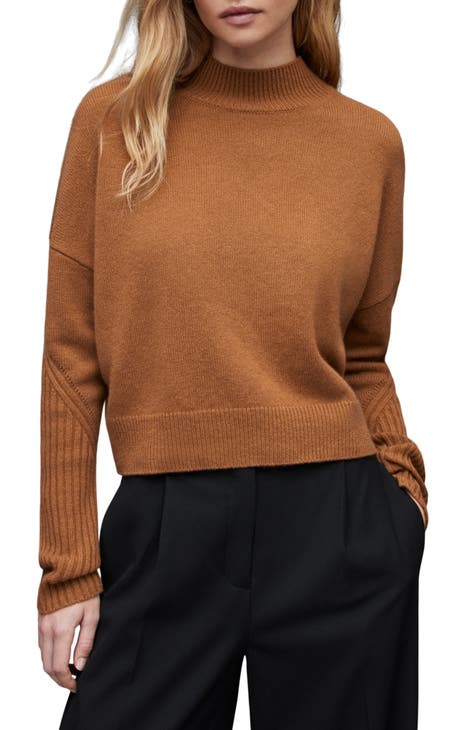 Orion Mock Neck Cashmere & Wool Sweater