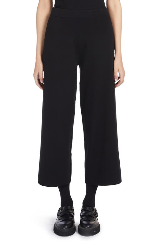 Shop Max Mara Leisure Grembo Crop Knit Pants In Black