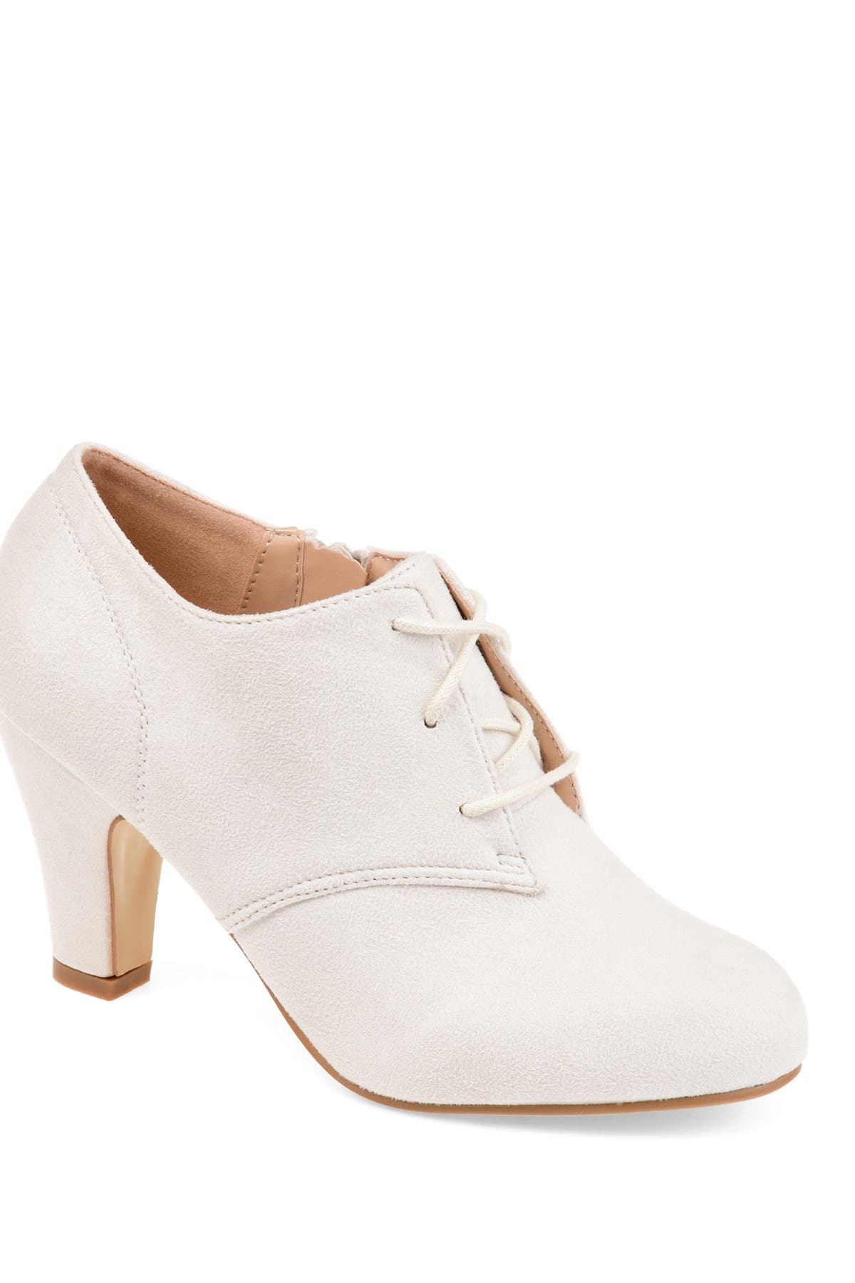 Journee Collection Leona Lace-up Bootie In Dark Grey4