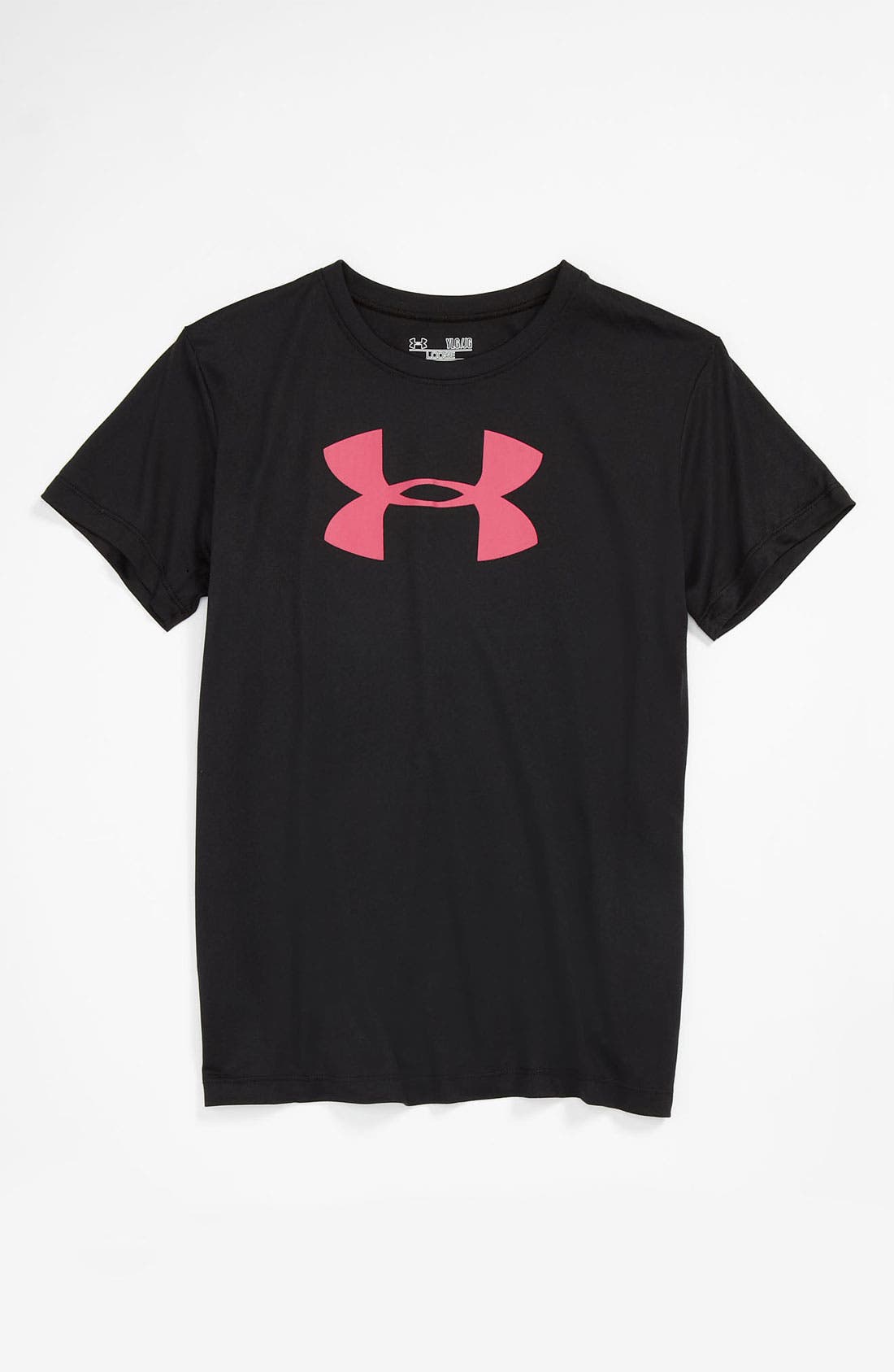 Under Armour 'Logo' HeatGear® Tech Tee (Big Girls) Nordstrom