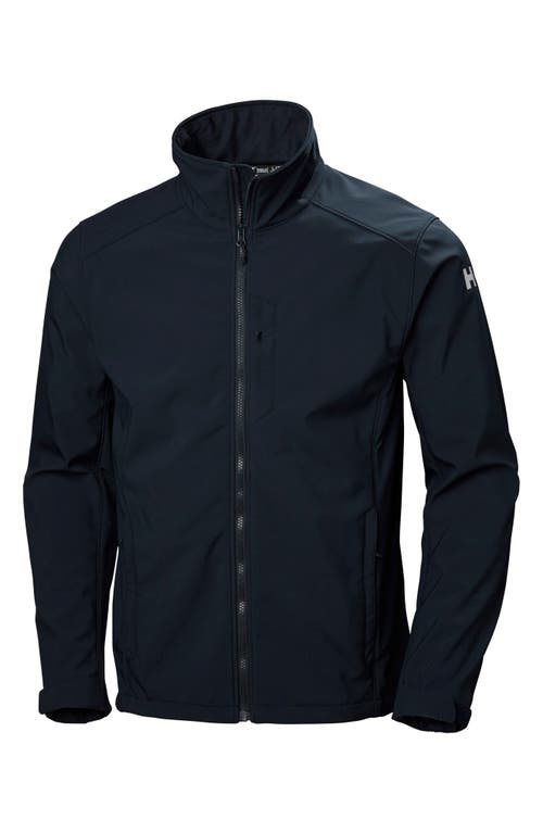 Shop Helly Hansen Paramount Water Resistant Softshell Jacket In Navy 597