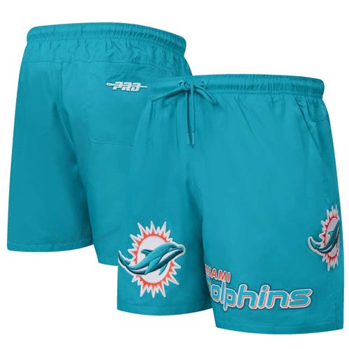 Men's Pro Standard Aqua Miami Dolphins Woven Shorts