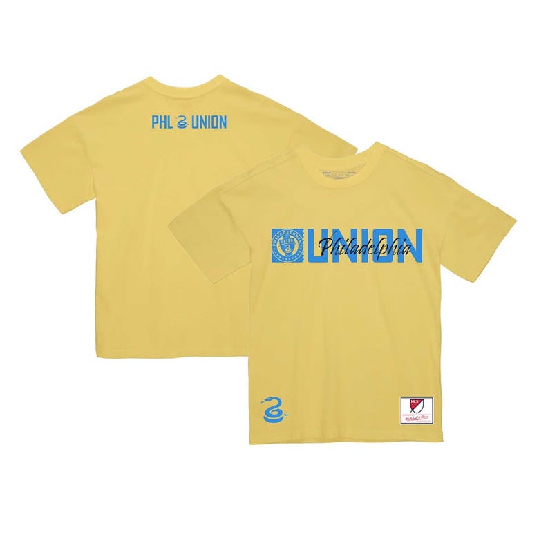 Mitchell & Ness Gold Philadelphia Union T-shirt