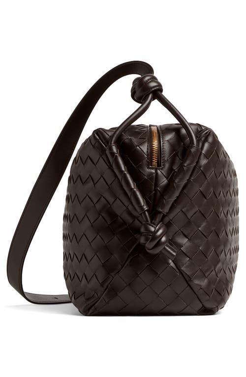 Bottega Veneta Medium Loop Intrecciato Shoulder Bag In 2190 Fondant-m Brass