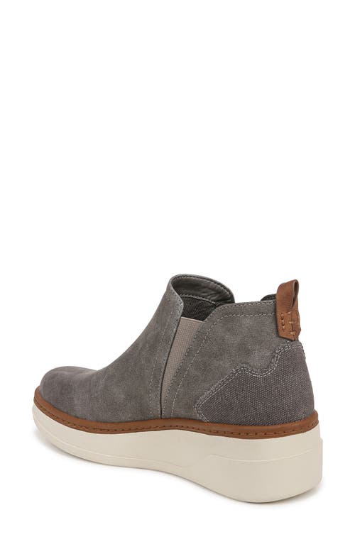 Blowfish Footwear Charming Platform Wedge Chelsea Boot In Charcoal Faux Leather