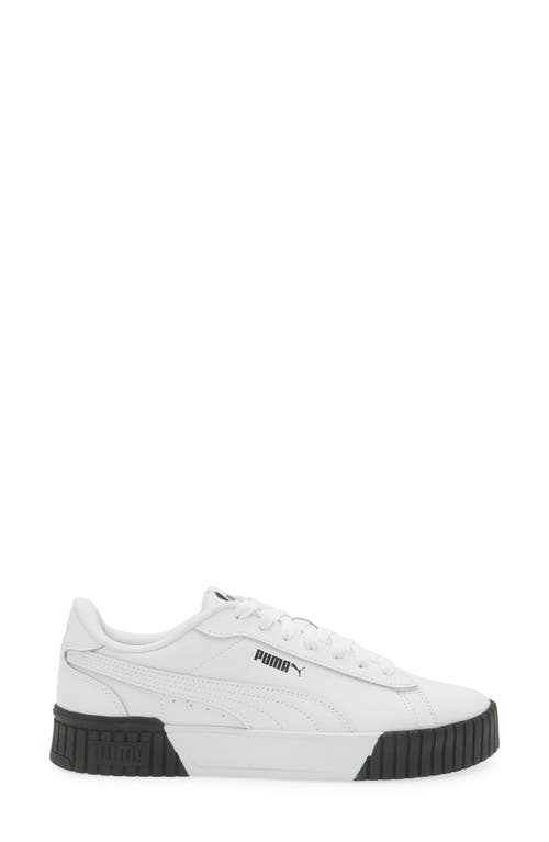 Puma Crew 2.0 Sneaker In White- White-black