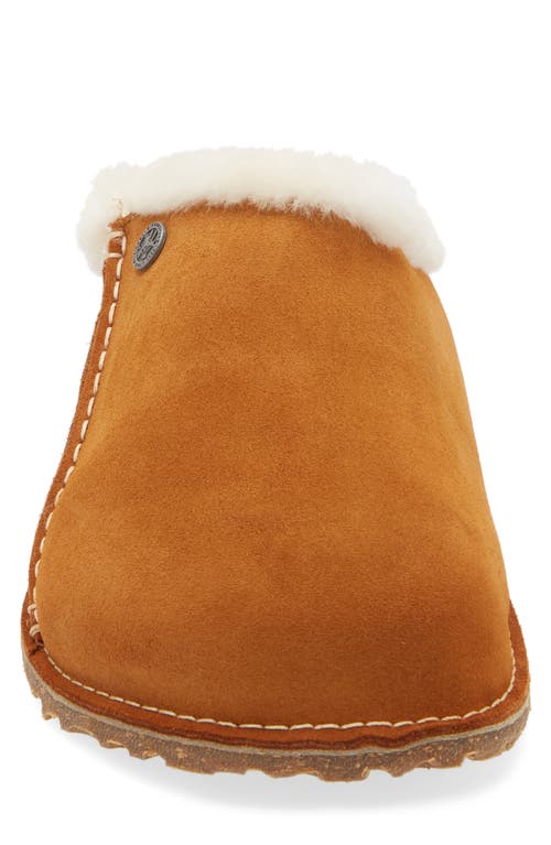Birkenstock Zermatt Genuine Shearling Lined Slipper In Beige