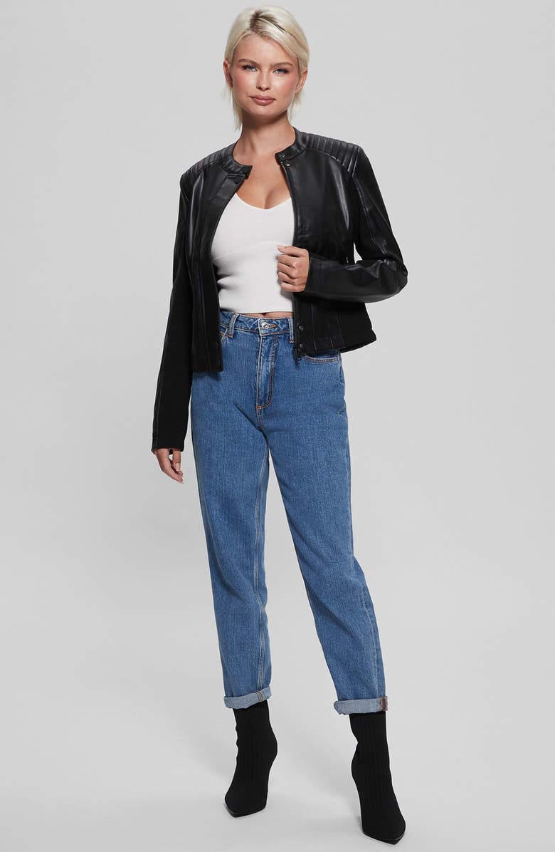 GUESS New Fiammetta Faux Leather Jacket | Nordstrom