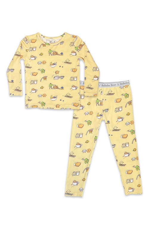 Bellabu Bear Kids' Love You Brunches Fitted Two-Piece Pajamas at Nordstrom,
