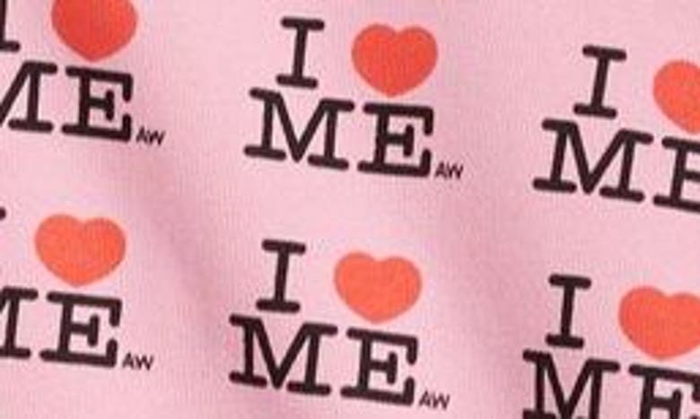Shop Ashley Williams I Heart Me Butterfly Cotton Blend Hoodie In Pink