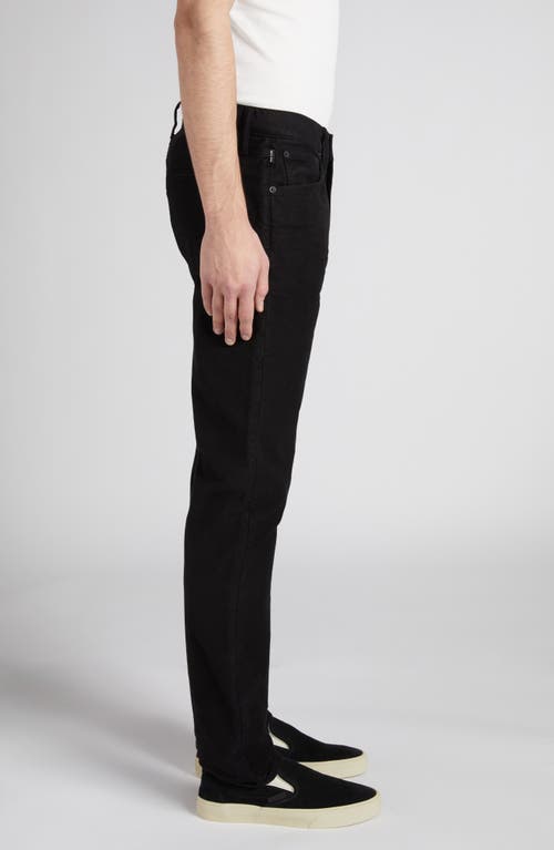 Shop Tom Ford Moleskin Slim Fit Five-pocket Pants In Black