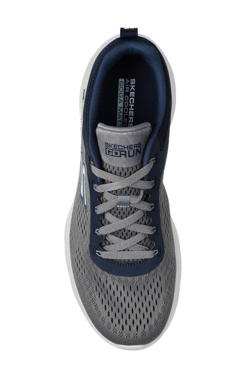 Skechers Go Run Lite Sneaker In Gray/navy