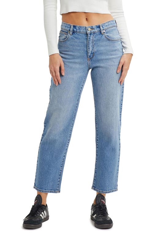 ABRAND '95 Felicia Mid Rise Straight Leg Ankle Jeans Vintage Blue at Nordstrom,