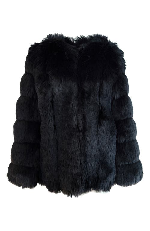 DONNA SALYERS FABULOUS-FURS DONNA SALYERS FABULOUS FURS AVANTE FAUX FUR COAT 