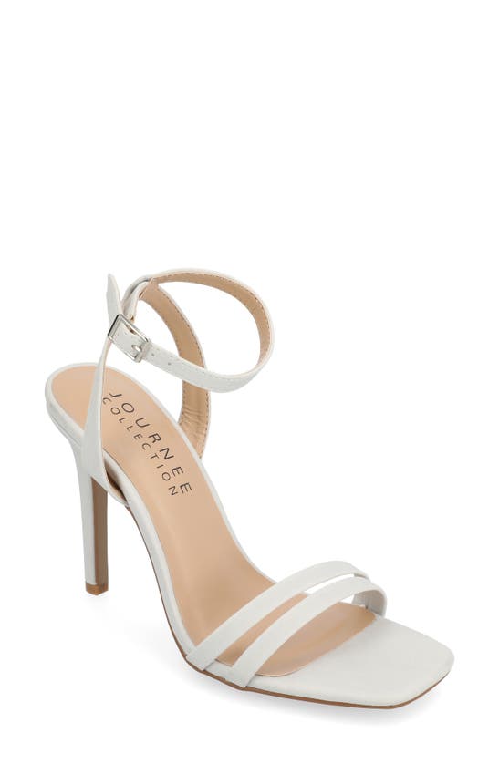 Journee Collection Yevva Ankle Strap Stiletto Sandal In Grey