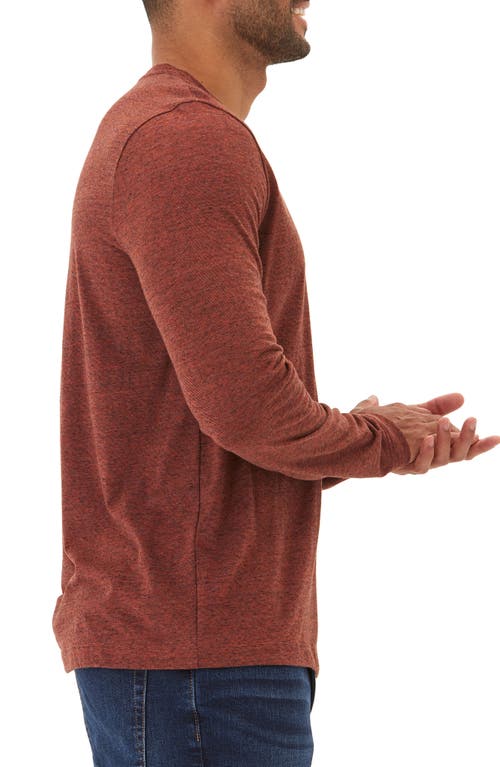 Shop Threads 4 Thought Braeden Slub Long Sleeve Henley In Bonfire