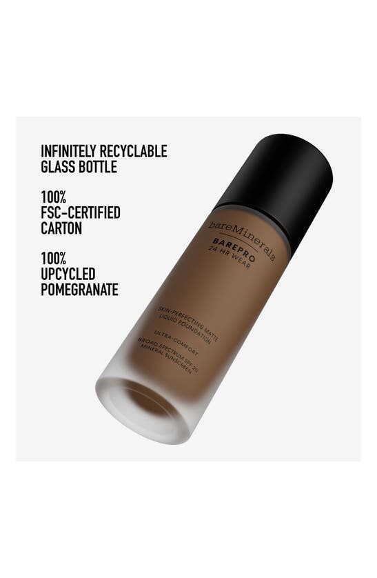 Shop Bareminerals ® Barepro 24hr Wear Skin-perfecting Matte Liquid Foundation Mineral Spf 20 Pa++ In Deep 65 Neutral