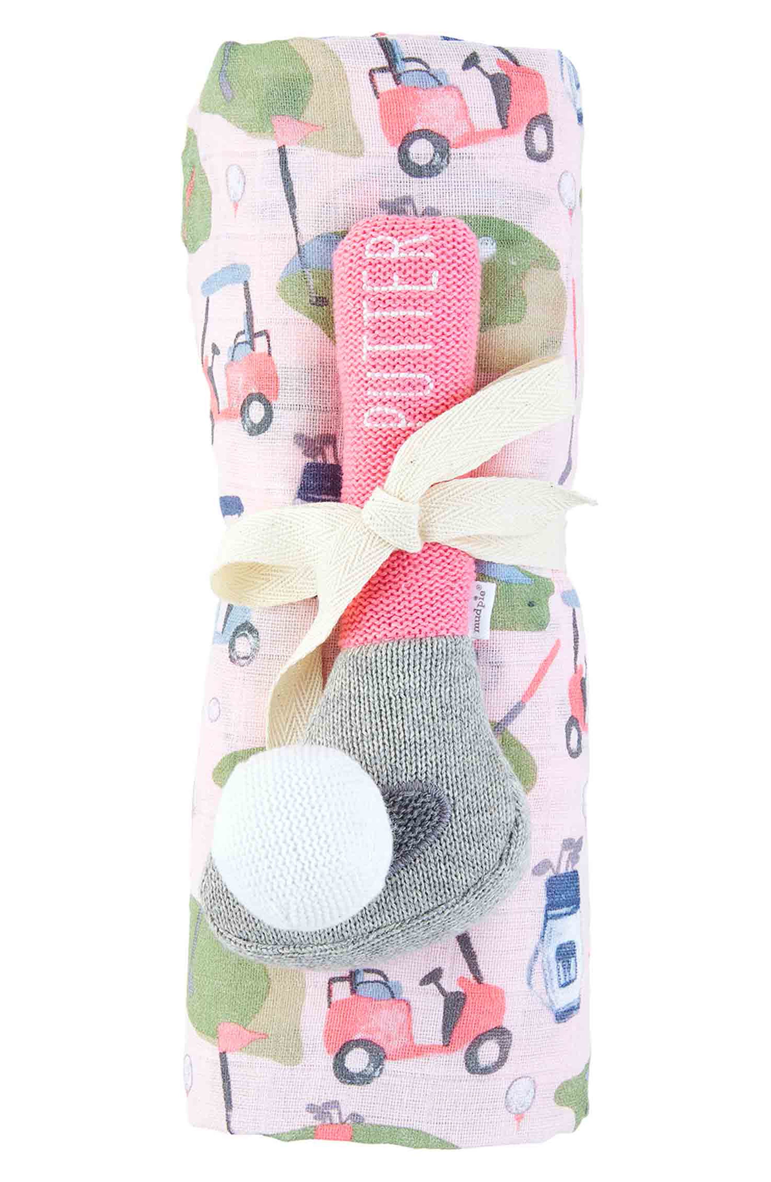 Mud Pie Golf Swaddle & Rattle Set Nordstrom