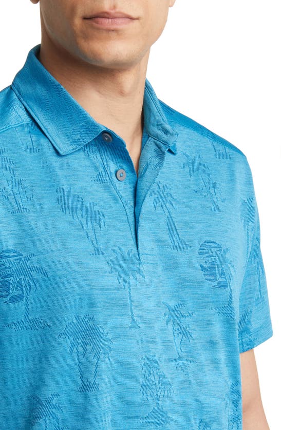 Shop Tommy Bahama Palm Coast Palmera Islandzone® Recycled Polyester Polo In Blue Allure