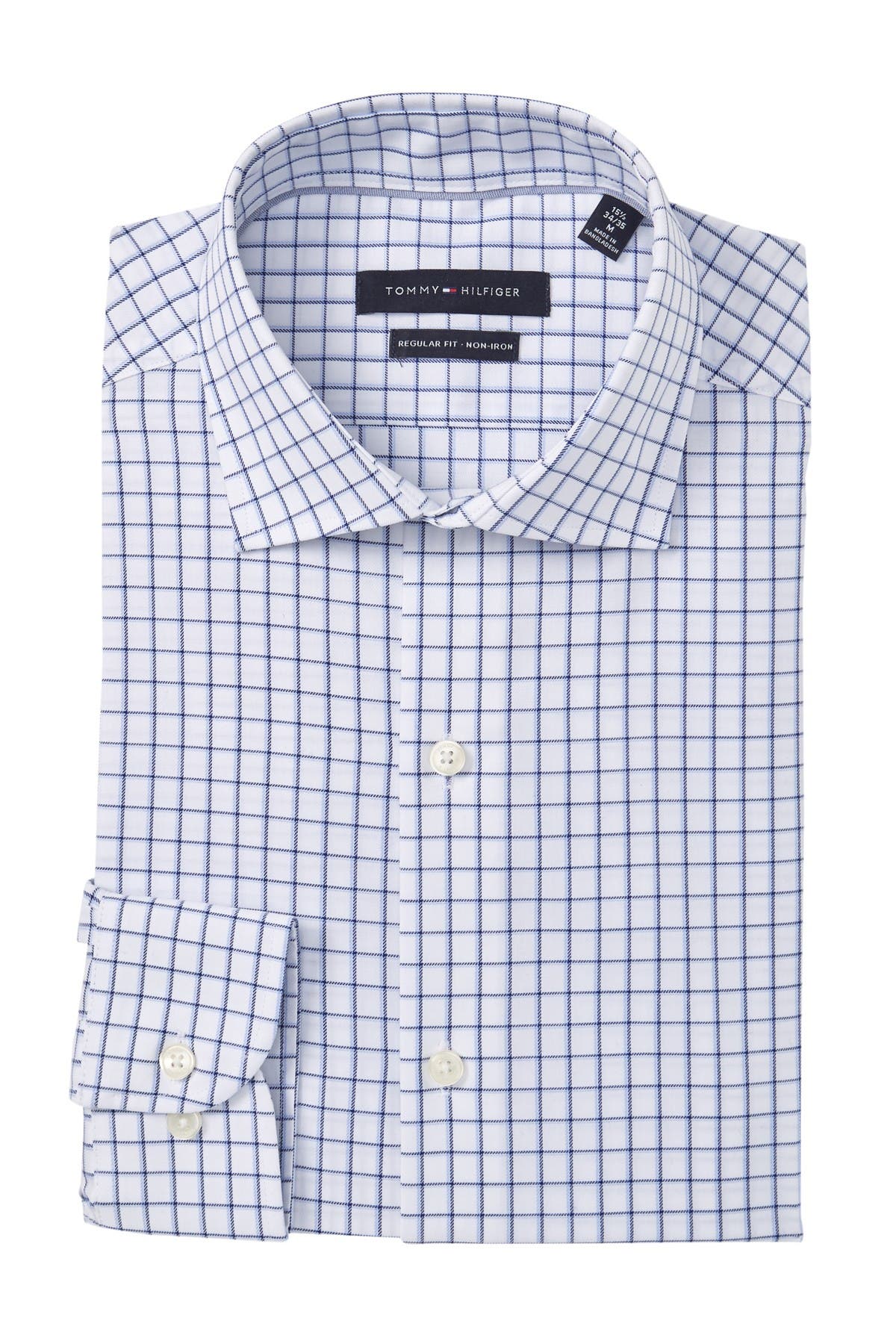 tommy hilfiger athletic fit stretch dress shirt