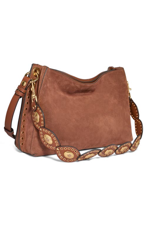 Aimee Kestenberg Roma Shoulder Bag In Nutshell Suede