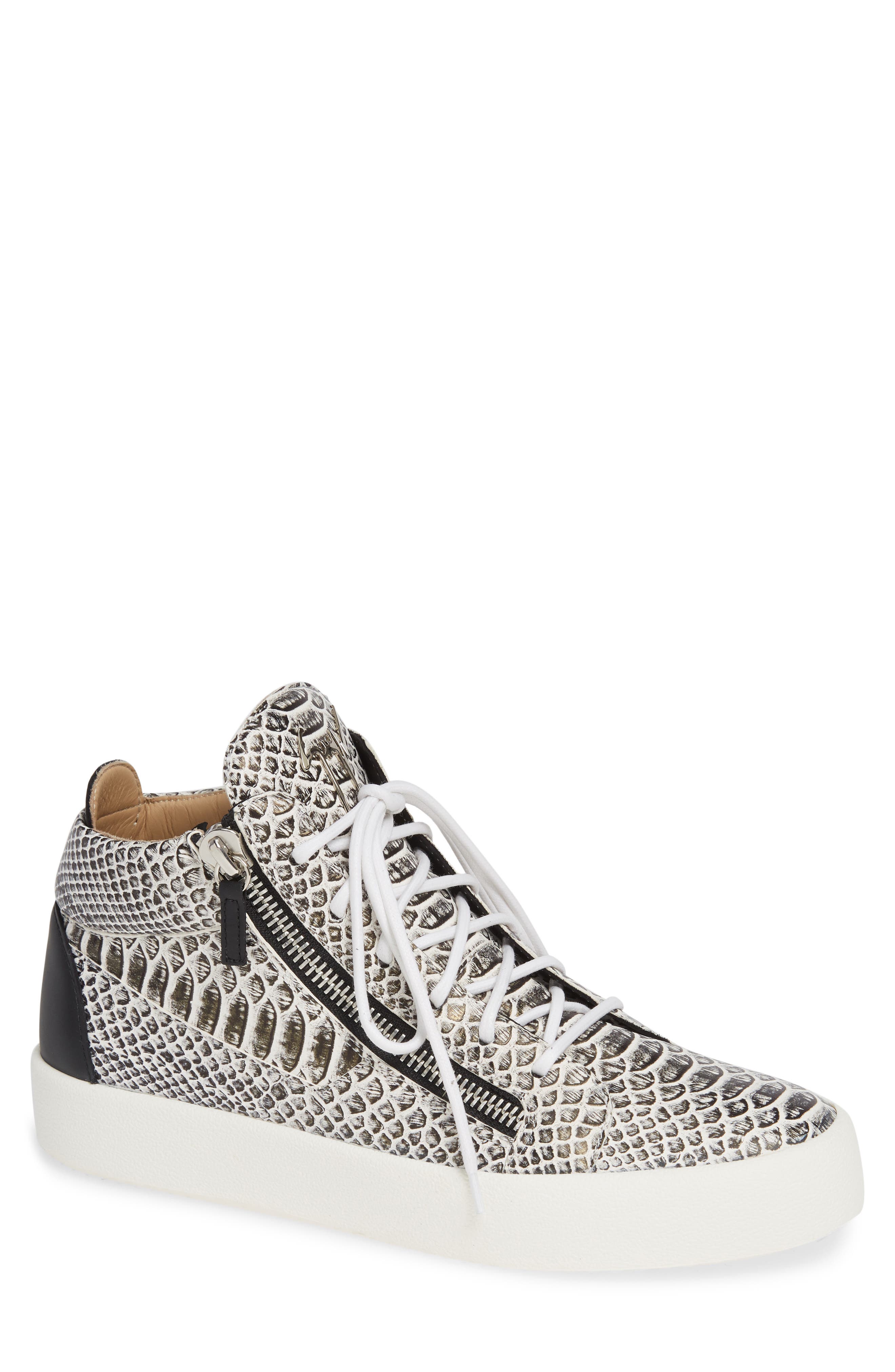 giuseppe zanotti python sneakers