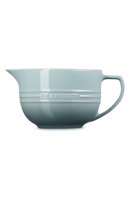 Shop Le Creuset Signature Stoneware Batter Bowl In Sea Salt