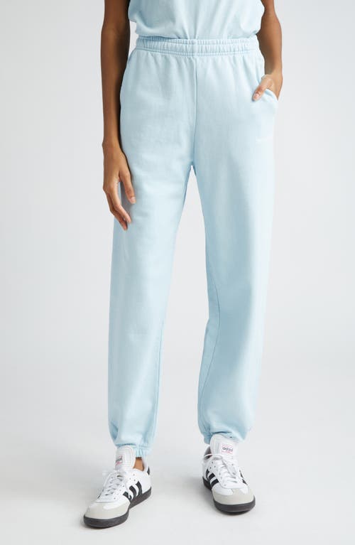 Sporty & Rich Logo Cotton Fleece Joggers Baby Blue at Nordstrom,