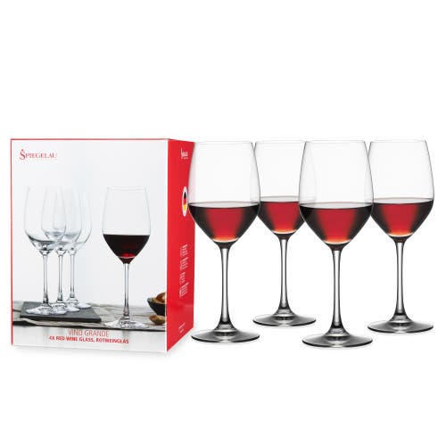 Spiegelau Vino Grande Red Wine Glass Set Of 4 In Clear