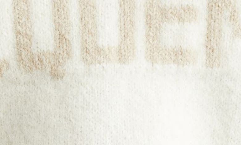 Shop Jacquemus La Maille Logo Jacquard Alpaca & Merino Wool Blend Sweater In Light Beige 130