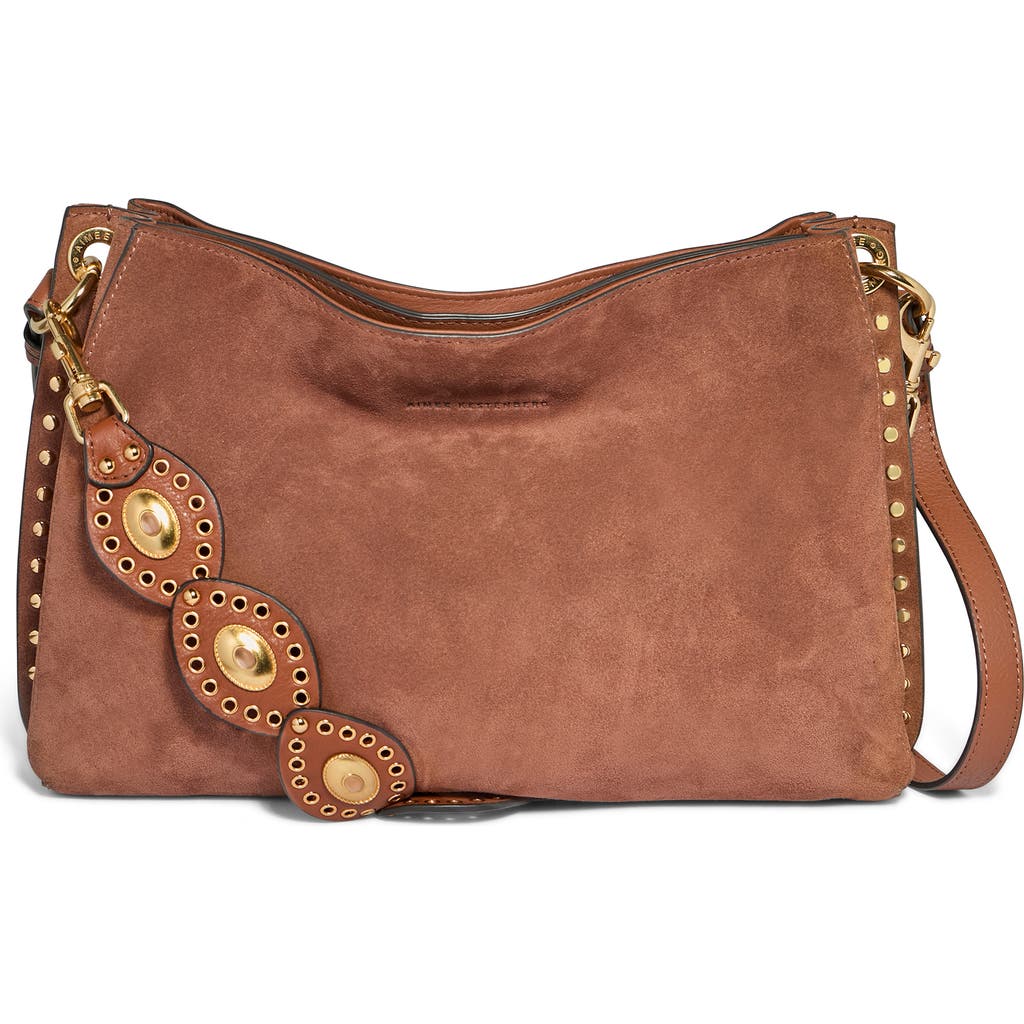 Aimee Kestenberg Roma Shoulder Bag In Nutshell Suede