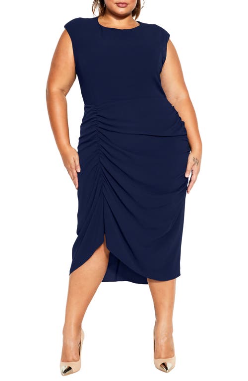 City Chic Side Ruched Sheath Dress at Nordstrom,