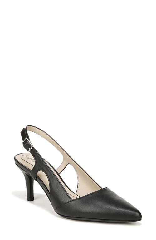 LifeStride Social Slingback Pointed Toe Pump Black at Nordstrom,