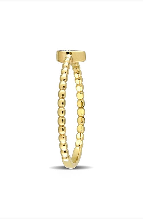 Delmar Diamond Accent Teardrop Ring In Gold