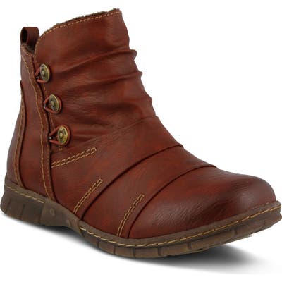 Spring Step Anatol Bootie - Red
