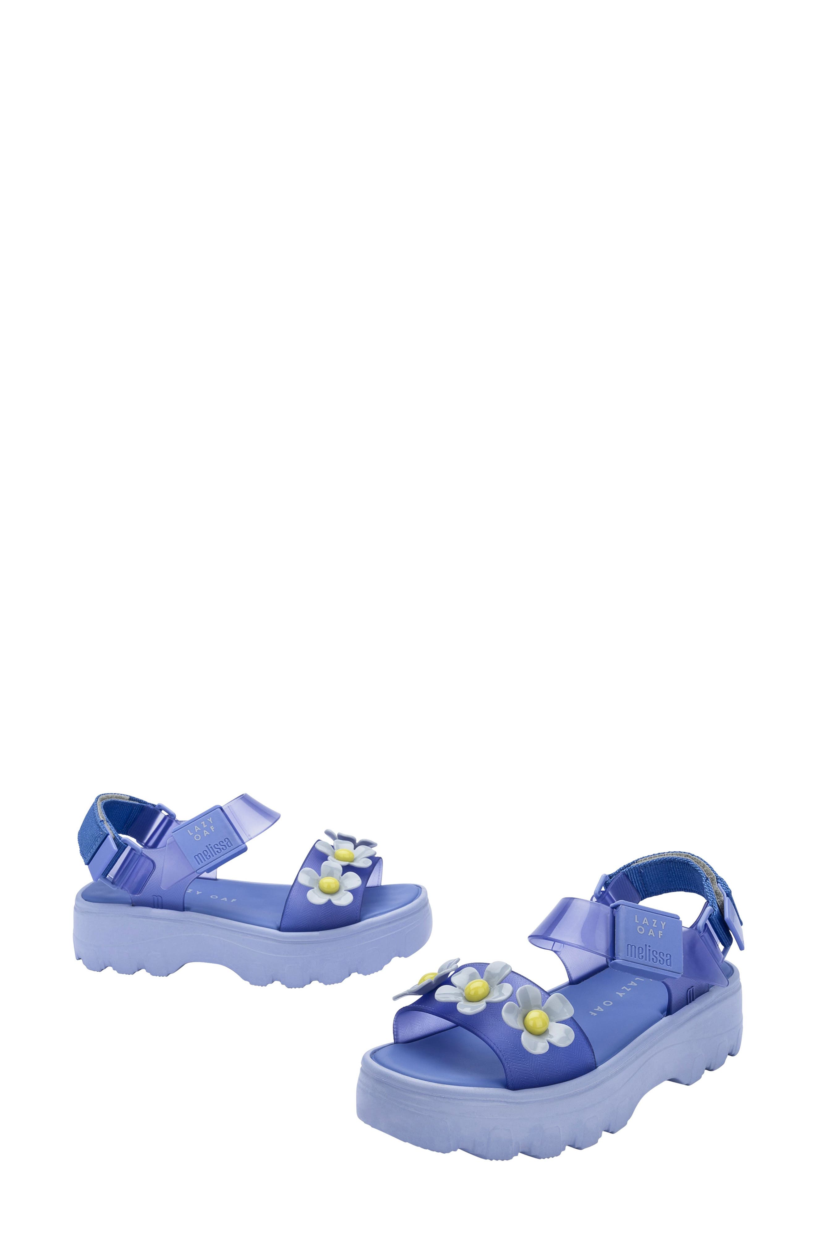 lazy oaf blue sandals